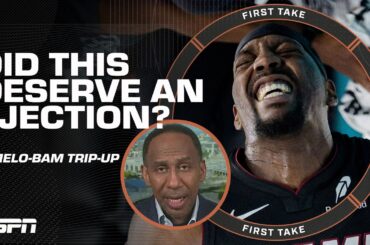 Should LaMelo have been EJECTED after tripping Bam? 👀 Stephen A.'s thoughts | First Take