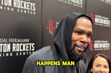 Houston Rockets Practice: Kevin Durant Talks LeBron and being back in the playoffs