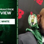 Derrick White: Shots Didn't Go in This Season | Celtics Practice Interview