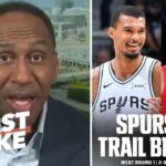 FIRST TAKE| Blazers are SOLID, but Spurs are sweeping - Stephen A. BOLD Predictions for Wemby vs POR