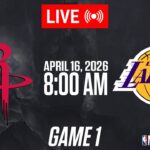 NBA LIVE! Houston Rockets vs Los Angeles Lakers GAME 1 | April 16, 2026 | NBA 2K26 SIMULATION