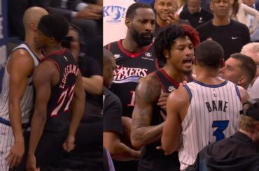 VJ Edgecombe taunts Jalen Suggs after bucket then 76ers and Magic get into it