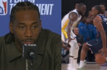 Kawhi talks Draymond's defense, future with Clippers & Aspiration drama after loss vs Warriors