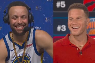 Steph Curry reacts to huge win vs Clippers and Blake Griffin says he still has PTSD 😂