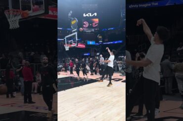 04-10-26 Atlanta Hawks Forward Jalen Johnson Warming Up