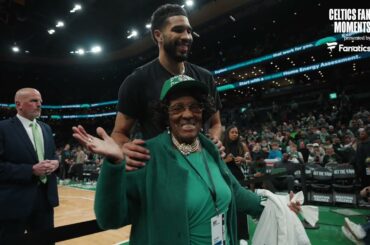 Jayson Tatum surprises 92-year-old Celtics fan with courtside seats 💚