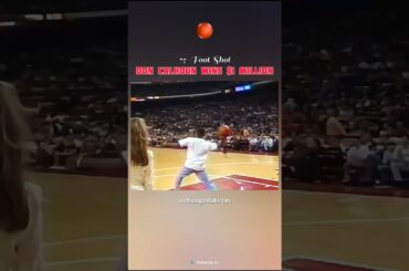 Chicago Bulls Fan Don Calhoun Hits 75-Foot Shot | Wins $1 Million (1993)