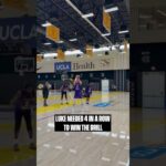 Luke couldn’t miss and DA was LOVING IT 😁 #lakers