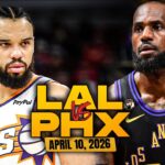 Los Angeles Lakers vs Phoenix Suns Full Game Highlights | April 10, 2026 | FreeDawkins