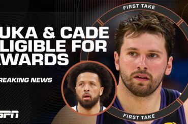 Luka Doncic & Cade Cunningham WILL BE ELIGIBLE for postseason awards 🚨 | First Take