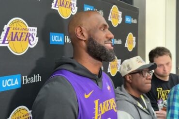LeBron James Talks Houston Rockets Matchup, Kevin Durant, Playing With Bronny, Defensive Rebounding