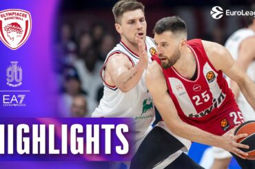 Statement WIN for the TOP SPOT | Olympiacos - Milan | R38 BASKETBALL HIGHLIGHTS 2025-26