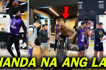 HANDA NA! ang los angeles lakers sa round 1 ng nba playoffs! │Todo ensayo sila lebron james! 🔥💪😮