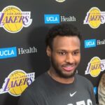 Lakers Practice: Bronny James Discusses Potential For First Postseason Minutes