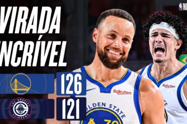 CURRY é FANTÁSTICO, GUI SANTOS 🇧🇷 BRILHA e WARRIORS seguem no Play-In - NBA Melhores Momentos