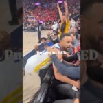 Courtside View of Steph Curry Being CLUTCH 🤯 | #shorts