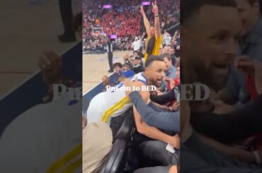 Courtside View of Steph Curry Being CLUTCH 🤯 | #shorts