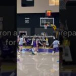 LeBron & Bronny locked in 💪 (via lakers/TT)