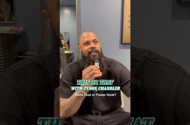 Does Tyson Chandler like his jerseys baggy or slim fit? 🤔 #dallasmavs #nba #basketball #podcast