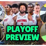 PLAYOFF PREVIEW! | Pistons Predictions & MORE!