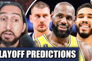 Nick Wright's NBA Playoff + Awards Predictions: Will Lakers SURVIVE Rockets? Celtics-Nuggets Finals?