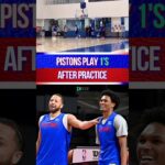Pistons Play 1v1 After Practice! #nba #basketball #sports #shorts