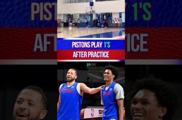 Pistons Play 1v1 After Practice! #nba #basketball #sports #shorts