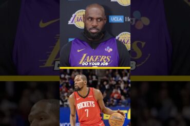 LeBron’s SIMPLE solution for dealing with the Rockets….