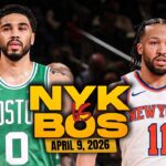 New York Knicks vs Boston Celtics Full Game Highlights | April 9, 2026 | FreeDawkins