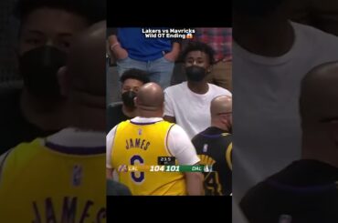 Lakers Vs Mavericks Wild 🥵 Overtime Ending #shorts