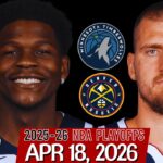 (LIVE) Nikola Jokic vs Anthony Edwards | Minnesota Timberwolves vs Denver Nuggets Game 1 Live Stream
