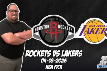 Houston Rockets vs Los Angeles Lakers 4/18/26 NBA Free Picks & Prediction |  NBA Playoffs | Game 1