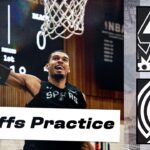 Take an INSIDE LOOK at a Spurs' Practice Ahead of NBA Playoffs