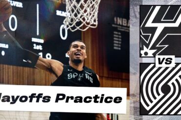 Take an INSIDE LOOK at a Spurs' Practice Ahead of NBA Playoffs