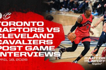 Toronto Raptors Full Media Availability | RD1 GM1 Post Game at Cavaliers | April 18, 2026
