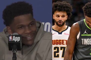 Anthony Edwards reacts to Game 1 loss vs Nuggets - Postgame interview