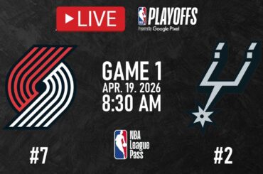 NBA LIVE! San Antonio Spurs vs Portland Trail Blazers LIVE FULL GAME 1 NBA PLAYOFFS | Apr. 19, 2026