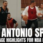 Victor Wembanyama & San Antonio Spurs Scrimmage Before NBA Playoff Series vs. Portland Trailblazers