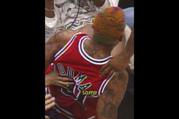 Jordan and Rodman were not just teammates,they were more like family #bulls #rodman #jordan  #pippen