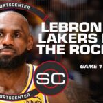 NBA Playoffs Game 1 Reaction 🍿 Shorthanded Lakers top Rockets without KD | SportsCenter