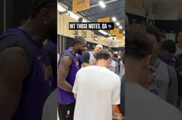 DA brought the vocals for Dalton and Nick’s early birthday celebration 🥳 #lakers