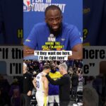 Draymond on his future with the Warriors