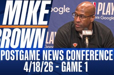 Mike Brown reacts to the Knicks' Game 1 win over Atlanta