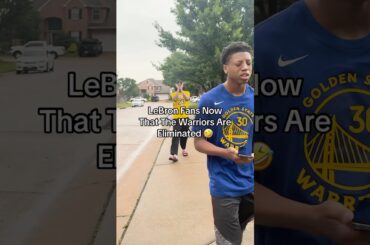 Golden State Warriors Fans After They Got Eliminated From The Playoffs 😭