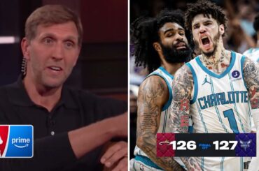 "East should FEAR the Hornets!" - Dirk Nowitzki on LaMelo Ball & Charlotte knock out Heat 127-126 OT