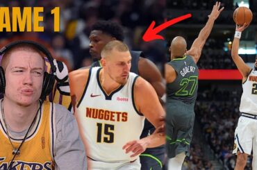Jokic... Reacting to Nuggets vs Timberwolves GAME 1!