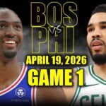 Boston Celtics vs Philadelphia 76ers Full Game 1 Highlights - April 19, 2026 | NBA Playoffs