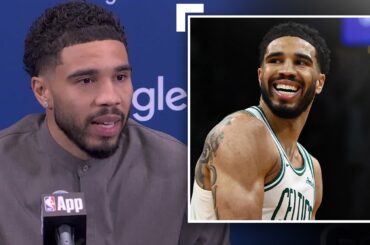 Jayson Tatum Speaks After His NBA Postseason Return In Game 1 vs Sixers | April 19, 2026