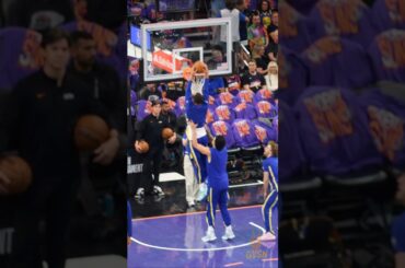 Steph gets some help from Santos 😂 #StephCurry #GoldenState #Warriors #Basketball #NBA #Fun #GVSN