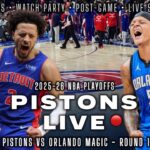 Detroit Pistons vs Orlando Magic LIVE Playoff Watch Party | Woodward Pistons LIVE